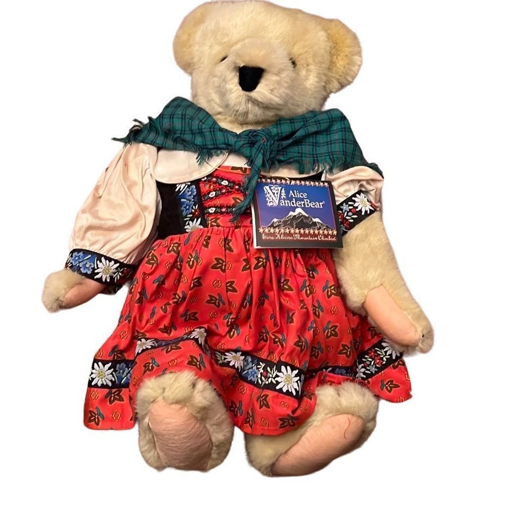 Vintage‎ Alice Vanderbear "Eine Kleine Mountain Climbin'" Bear nwt (1992)